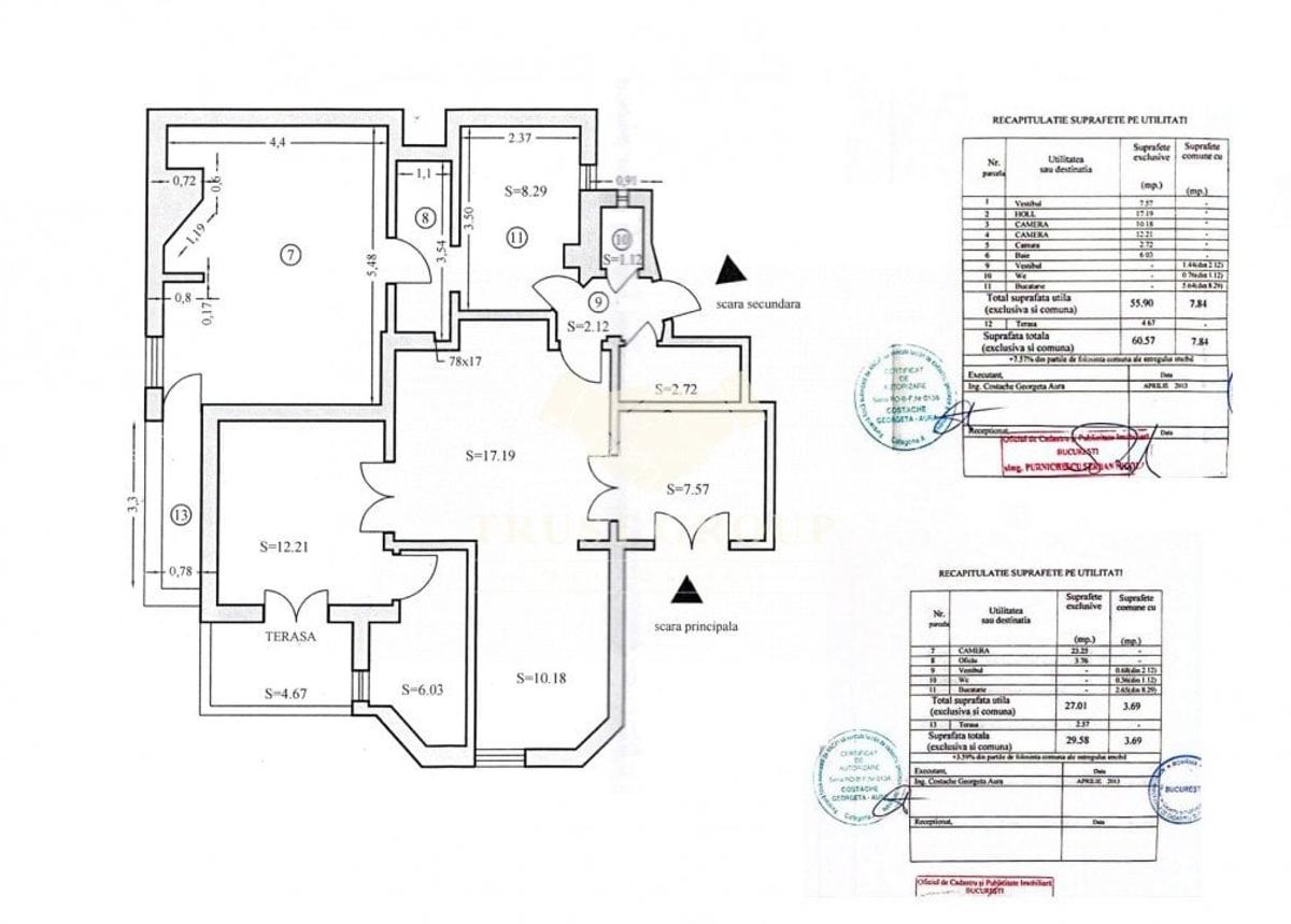 Apartament cu 4 camere decomandat în Romană - 17