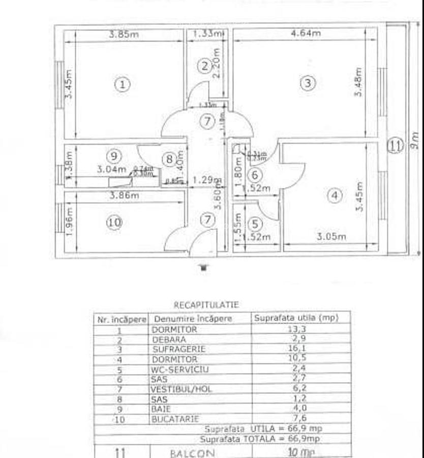 Vanzari Apartamente 3 Camere / Calea Vacaresti - 1
