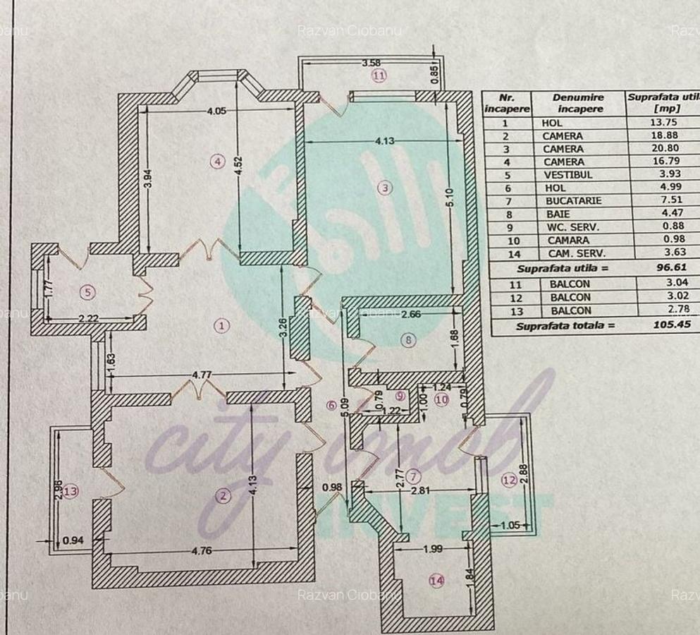 4 camere in Vila interbelica 106mp-Centrala proprie- Calea Calarasilor - 3