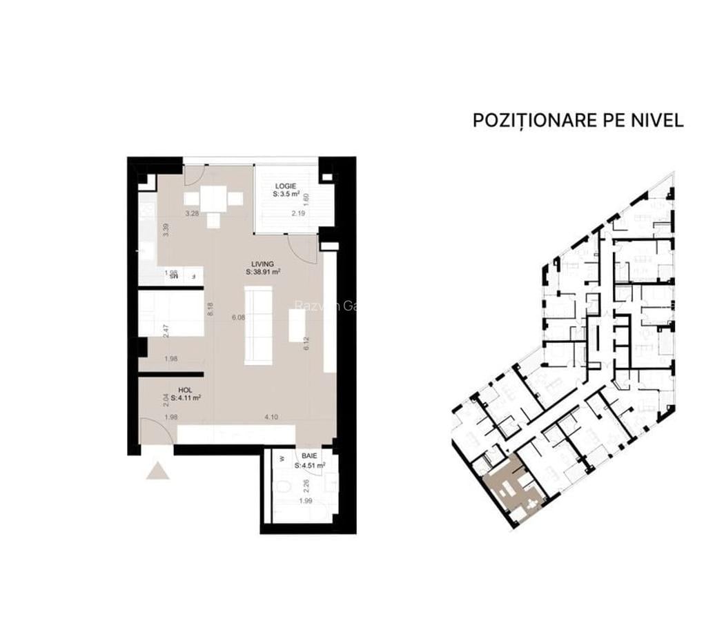 COMISION 0% | Central | Nord One Brediceanu | 1 si 2 camere - 4