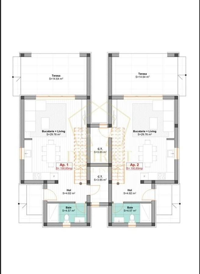 Duplex cu 4 camere, despărțit prin camera tehnica | Mosnita Noua | Barista - 5
