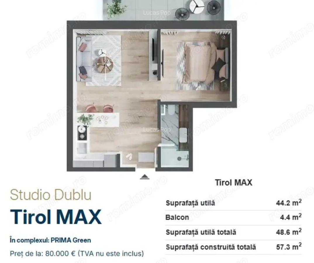 Apartamente de vanzare, tip studio, 2,3 camere Green Residence, Oradea - 7