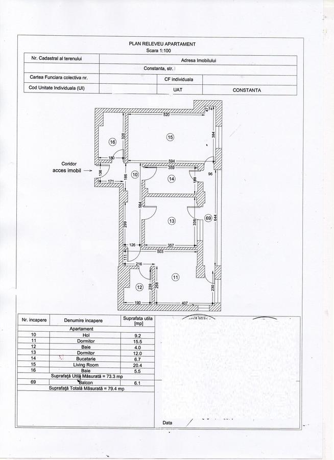 Inel II - Bloc NOU -ULTIMUL  APARTAMENT VALABIL !!!- 3 camere la cheie - 3