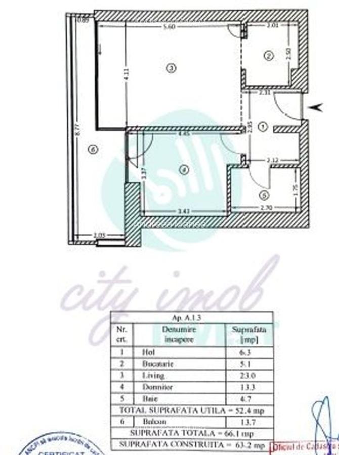 Apartament cu 2 camere decomandat în Pipera - 4