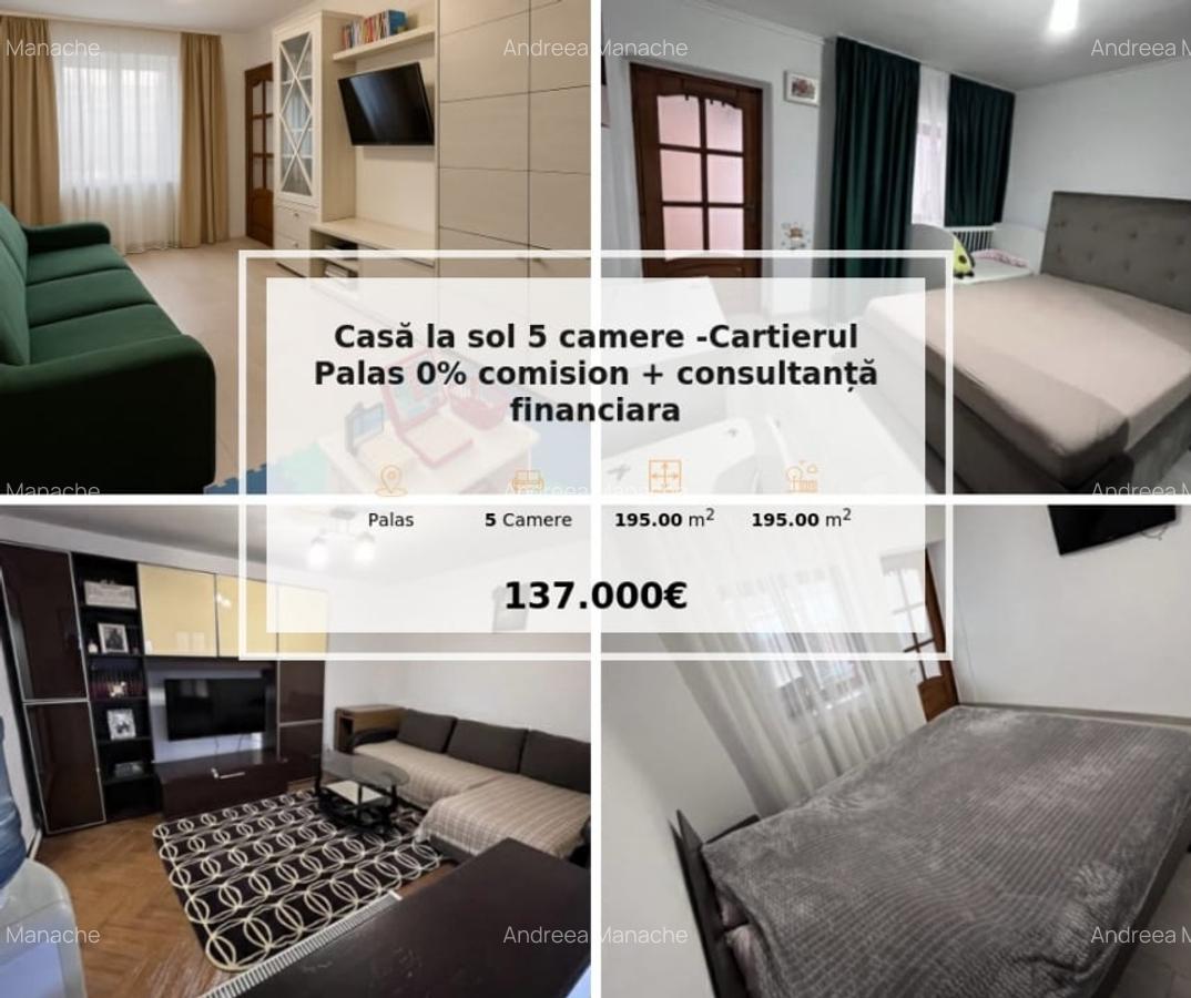 Casa la sol 5 camere -Cartierul Palas 0% comision + consultanta financiara - 25 Casa la sol 5 camere -Cartierul Palas 0% comision + consultanta financiara - 25