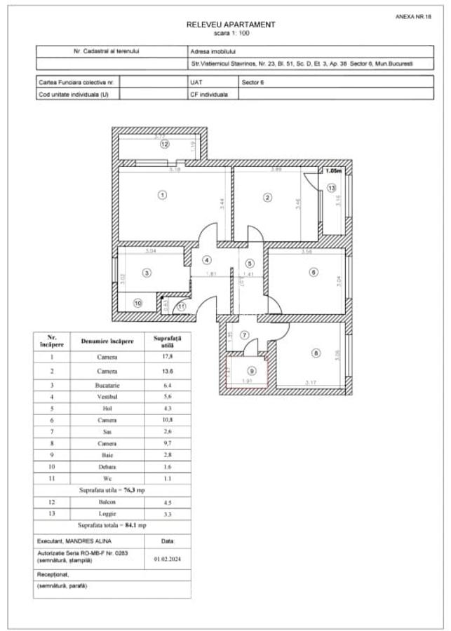 Apartament cu 4 camere decomandat în Militari - 16