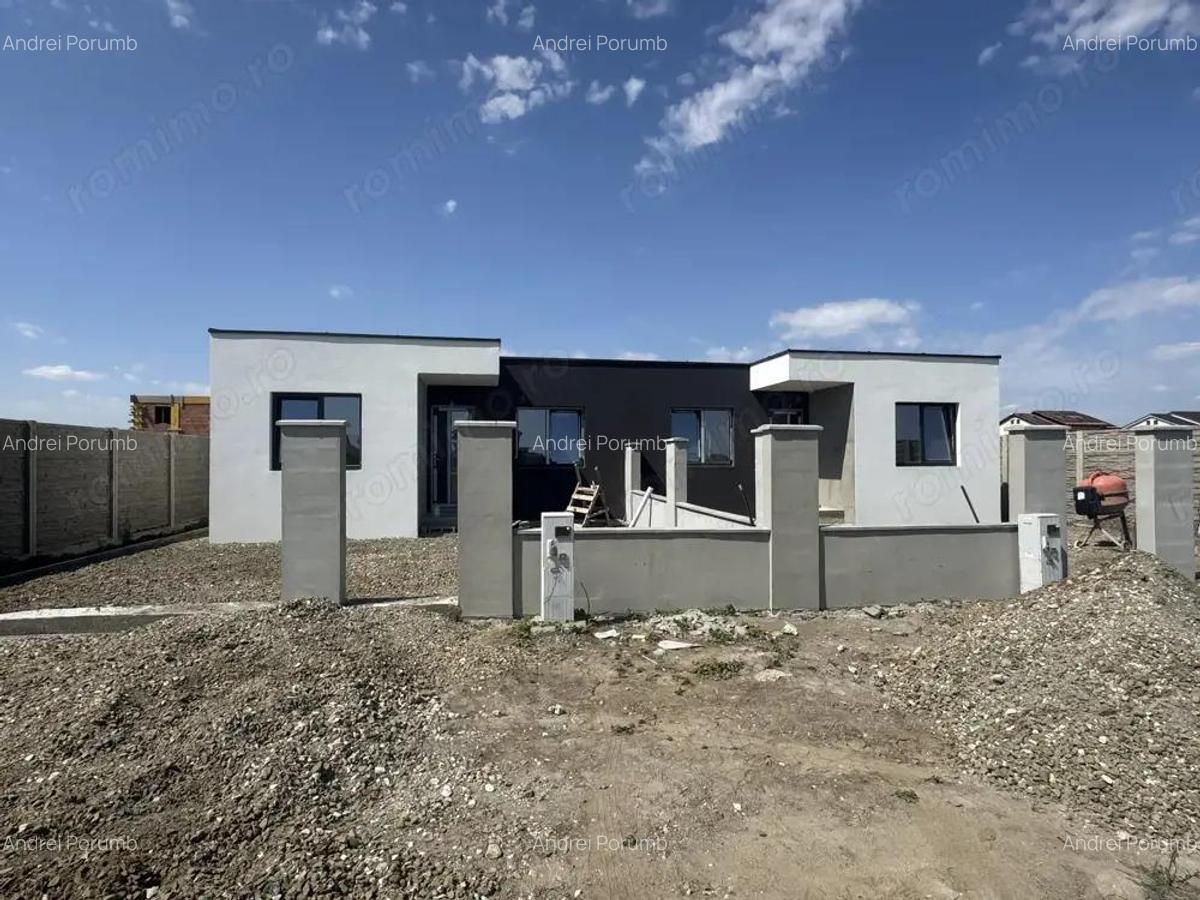Sacalaz, Duplex pe Parter, Proiect Modern, 3 camere,2 bai - 2