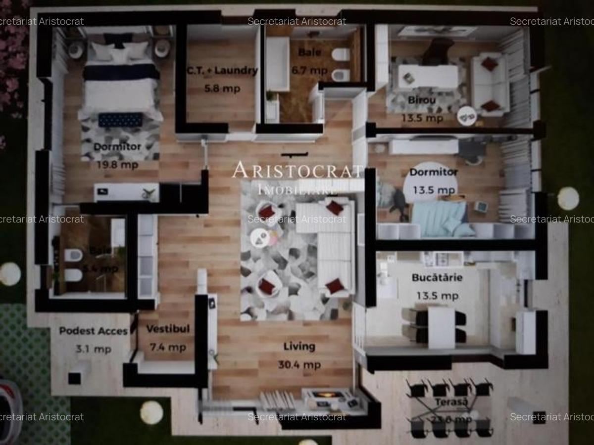 Casa individuala  la alb ansamblu padure Corbeanca - 19