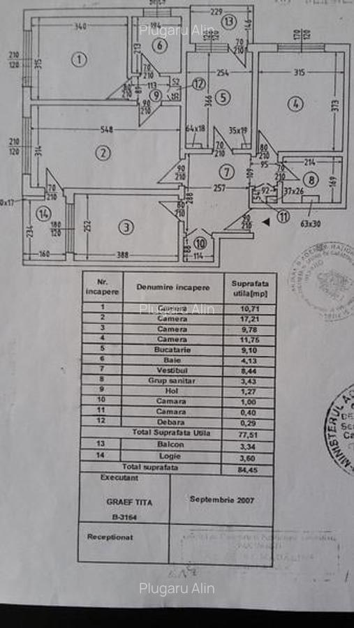Apartament cu 4 camere semidecomandat în Teiul Doamnei - 1