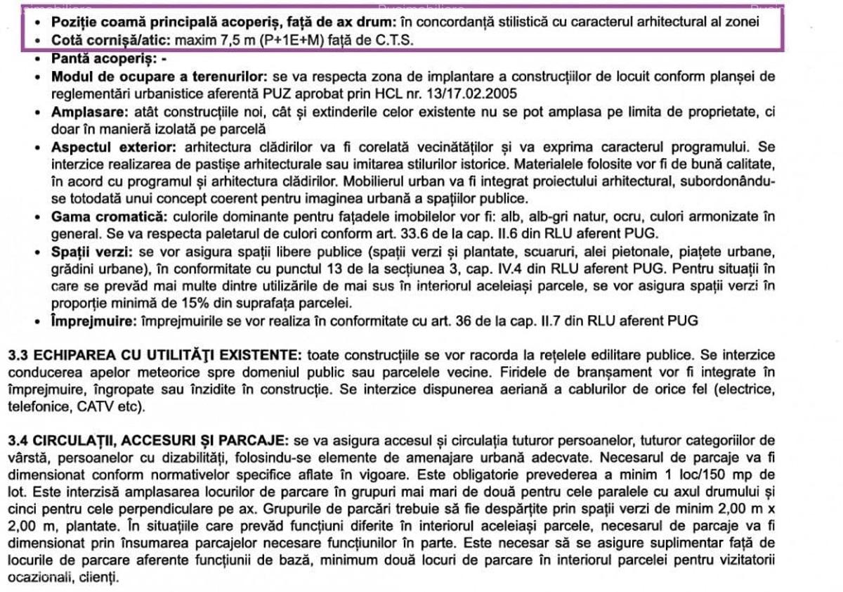 Teren de SERVICII , CLINICA / cabinet, birouri si SPATII COMERCIALE! Front 30 m - 16