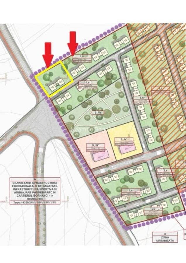 Teren intravilan 1000 mp in zona Hub Borhanci - 2