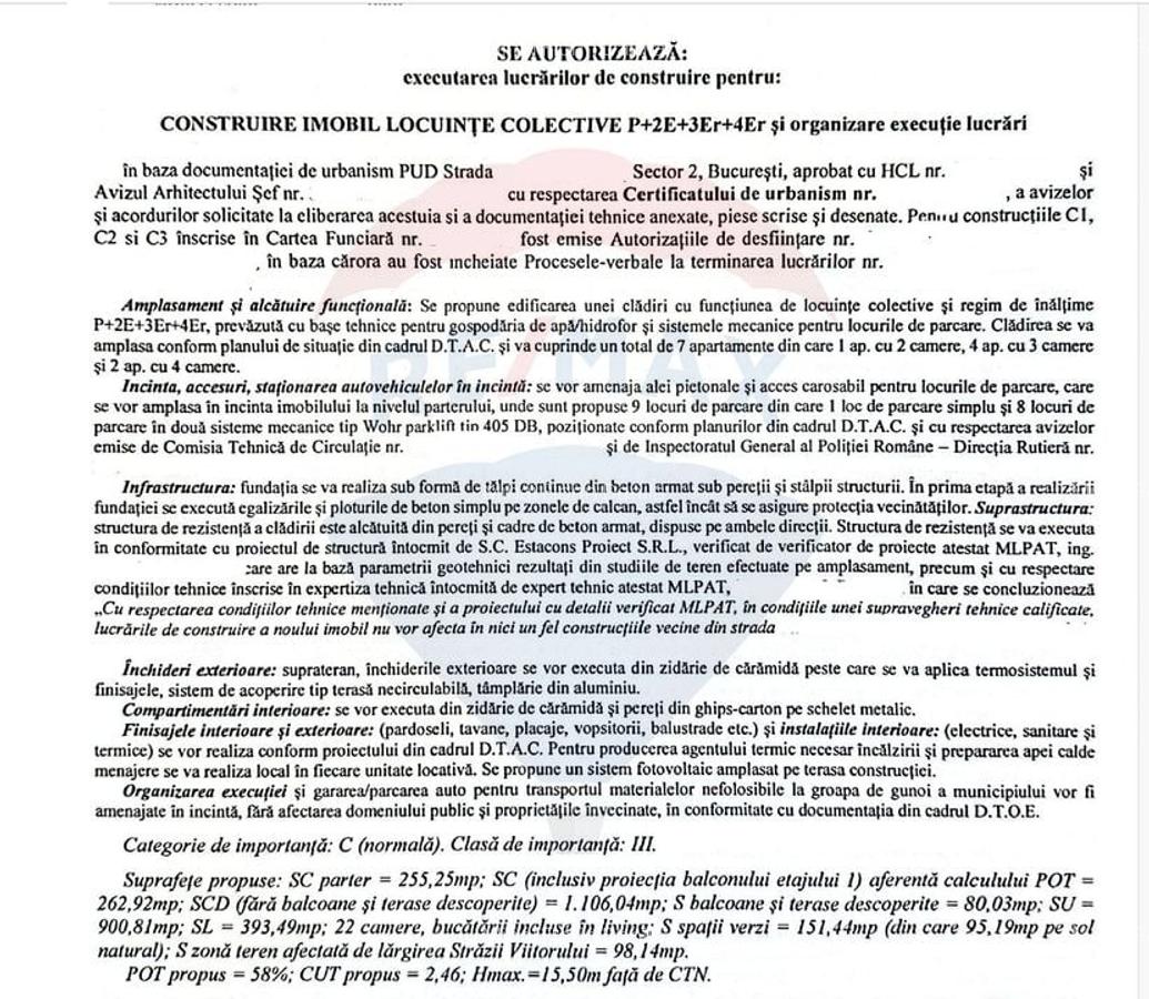 Teren 452mp cu autorizatie de construire Eminescu - 6