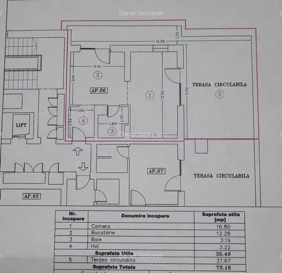 Garsoniera | Pacii | Metrou Pacii Ten Blocks | Terasa 35 M.P - 8