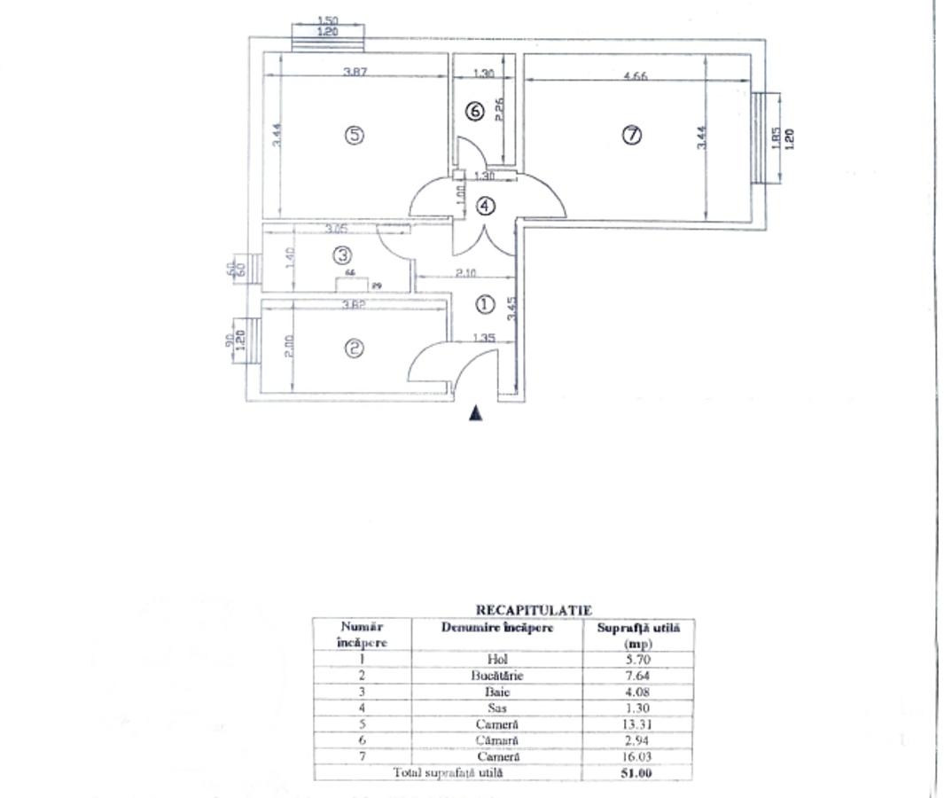 Apartament 2 camere Nicolina-Belvedere-OMV parter, 51mp - 1