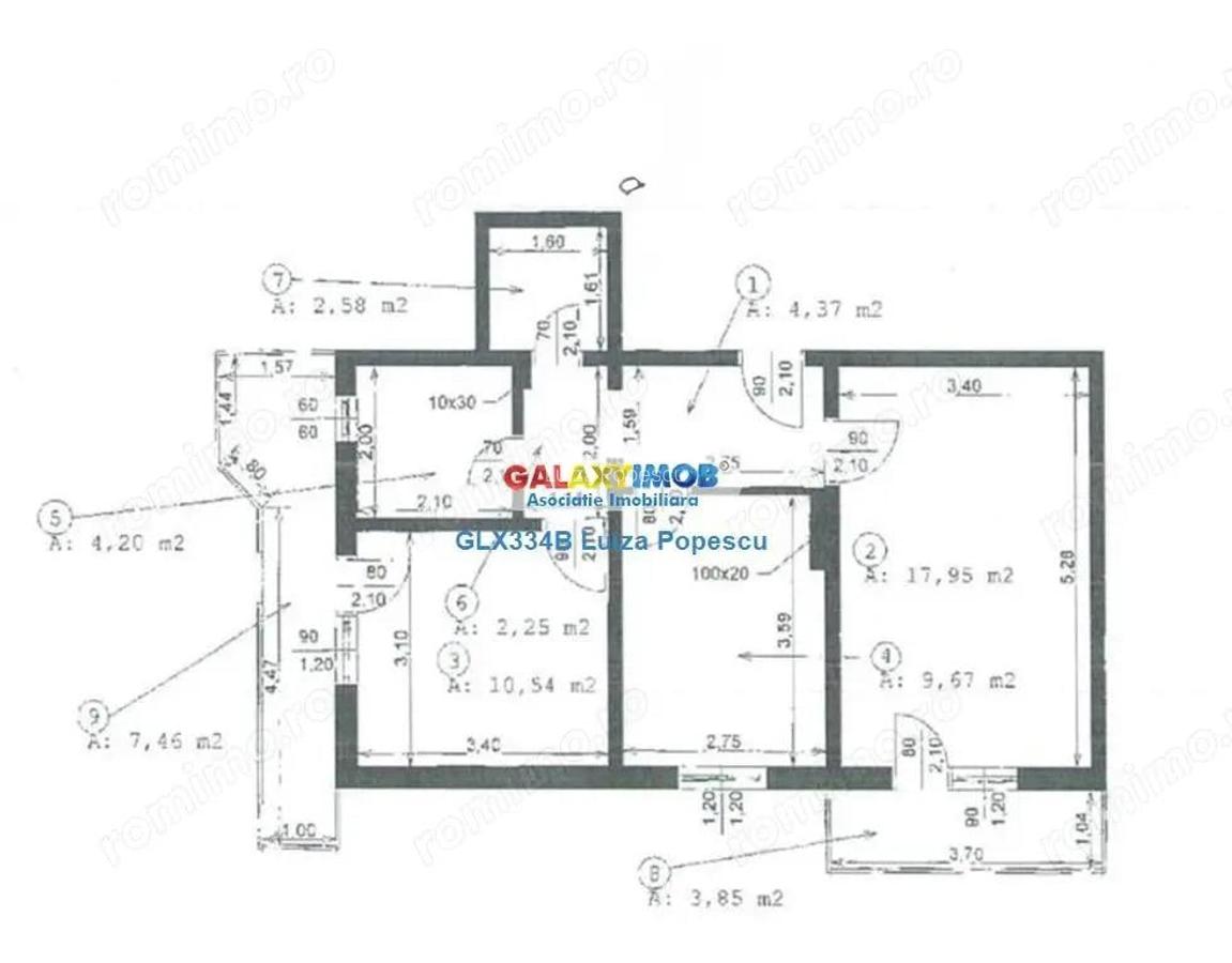 OCAZIE! Apartament 2 camere 13 Septembrie-Marriott, et 1 - 8