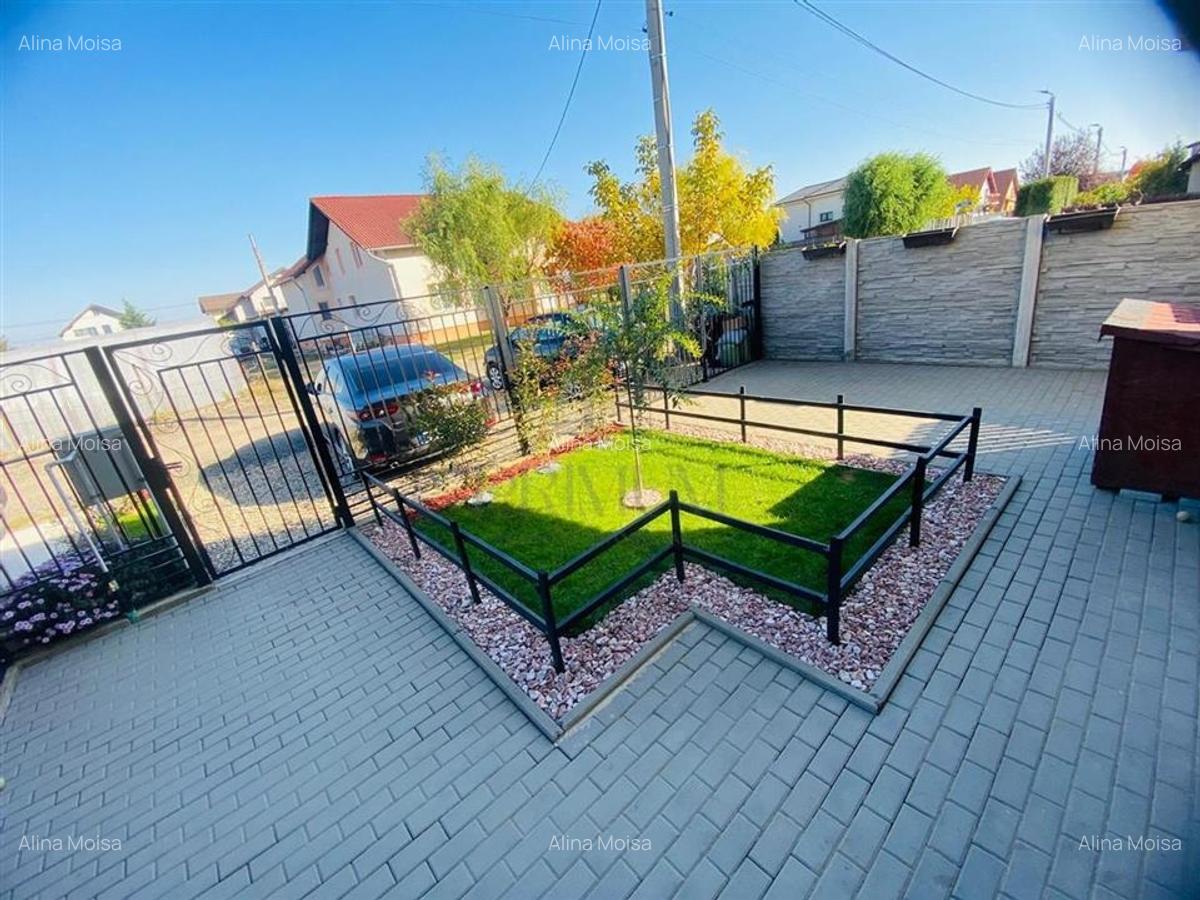 Duplex mobilat utilat - zona excelenta - teren 350 mp - curte amenajata - toate - 2