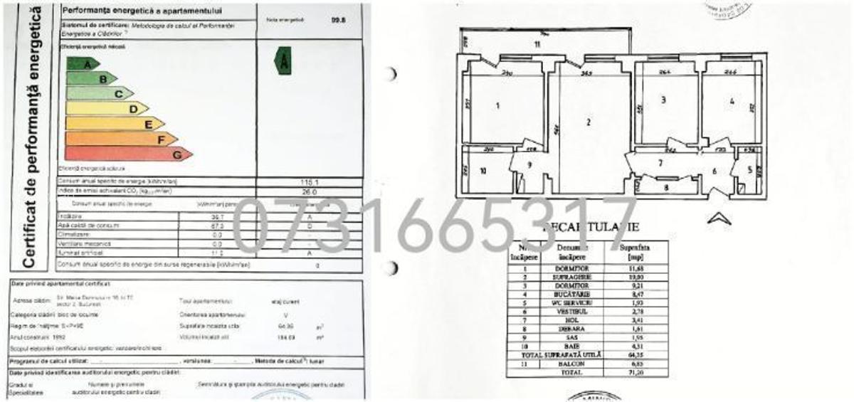 Proprietar 3 camere 71 mp 2 bai 1992 clasa A etaj 1 Lacul Tei Maica Domnului - 10
