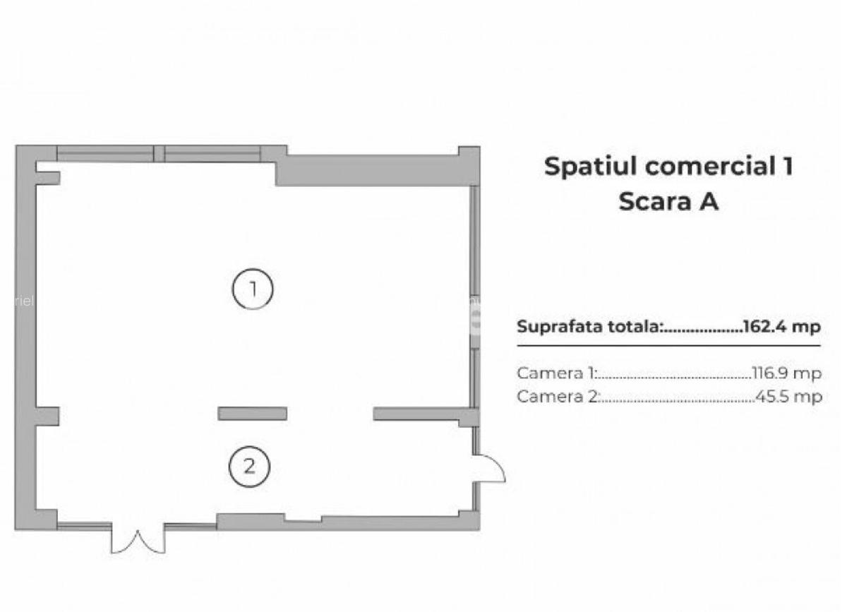 Spatiu Com 163 MP - Vitrina 12ML - 2 Parcari | Vulcan Reside - 13