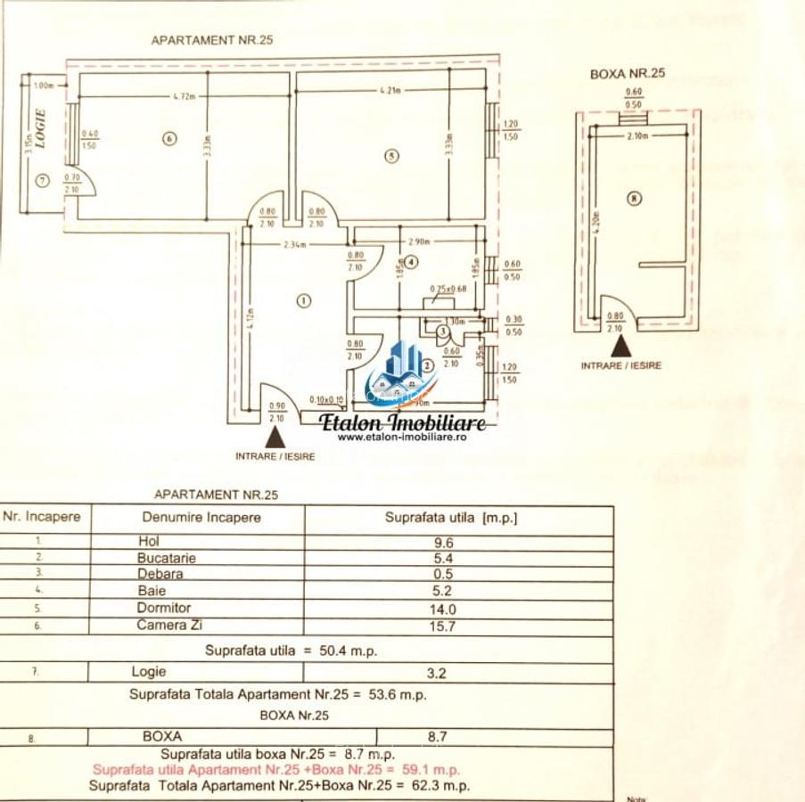 Apartament 2 camere decomandat, hol locuibil 10mp, Darmanesti - 5