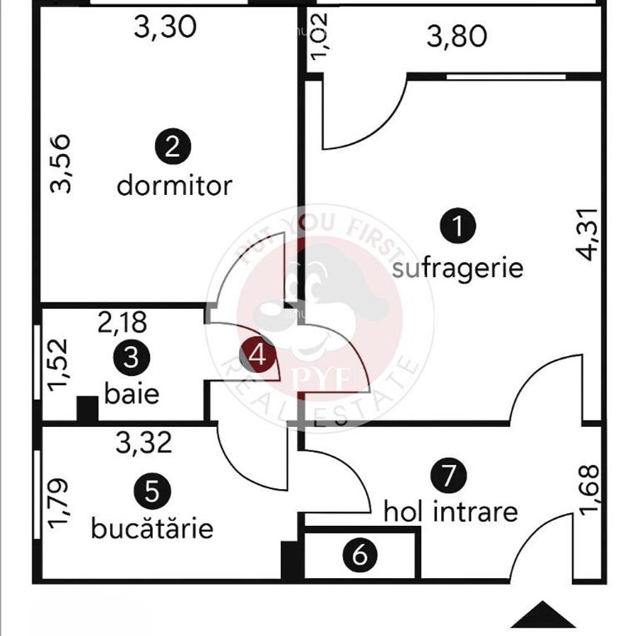 Metrou Tineretului | Apartament 2 camere | Semidecomandat | 51mp | B11000 - 9