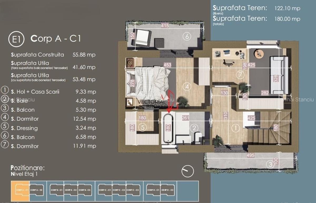 Case tip duplex - Prelungirea Ghencea- Locuințe finalizate - 175.000 euro, - 9