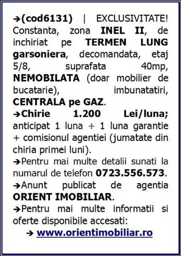 Inel 2, garsoniera, nemobilata, gaze, inchirieri Constanta - 10