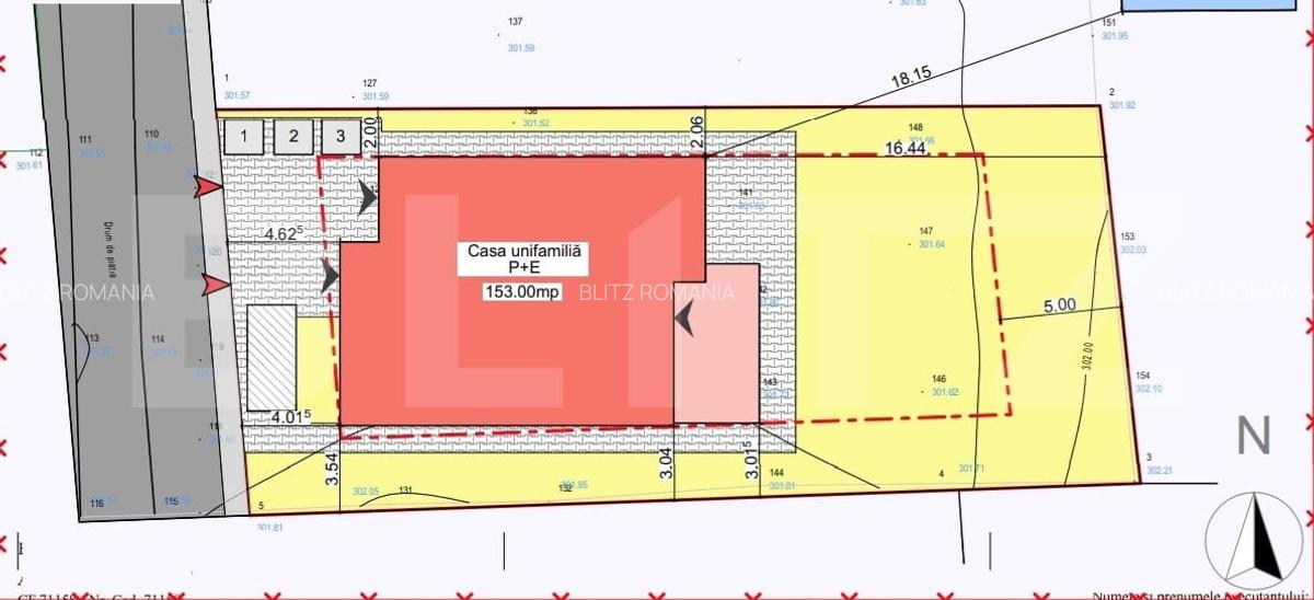 Teren 600 mp cu Autorizatie de construire casa individuala, Apahida ! - 1