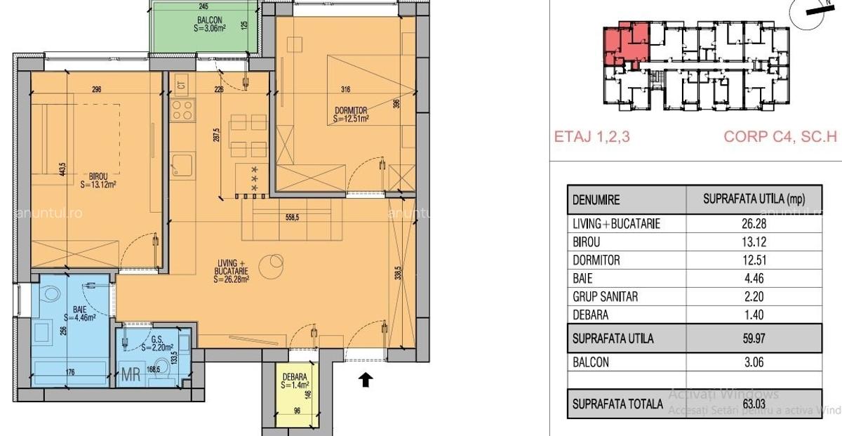Piata Sudului, 3 camere studio/ central/ langa STB 440, 439 , cu capat metrou P-ta Sudului - 2