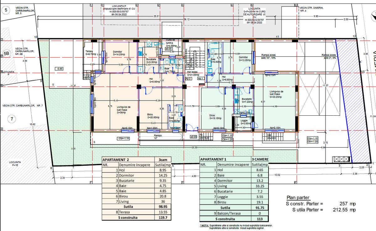 Apartamente 3 camere, decomandate, Et. P+1-2+M,Baneasa-Aviatiei, 2 bai - 9