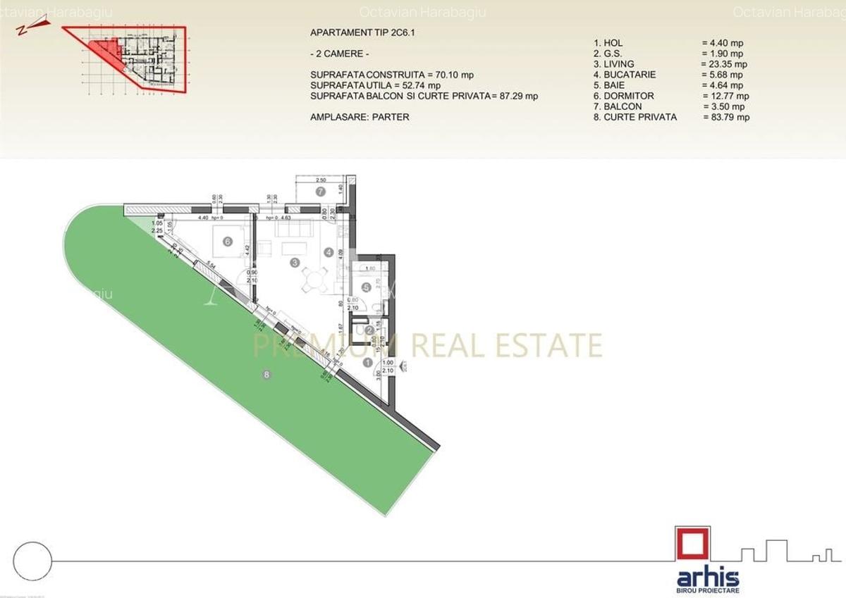 Apartament cu 2 camere decomandat în Pipera - 7