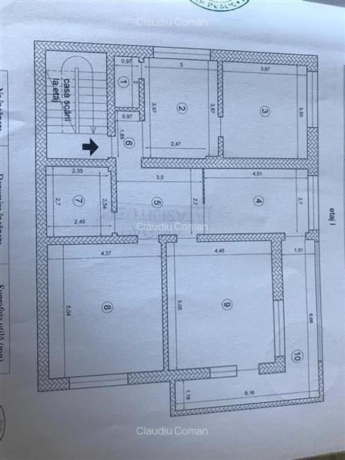 Apartament cu 4 camere decomandat, mobilat în Centrul Civic - 2