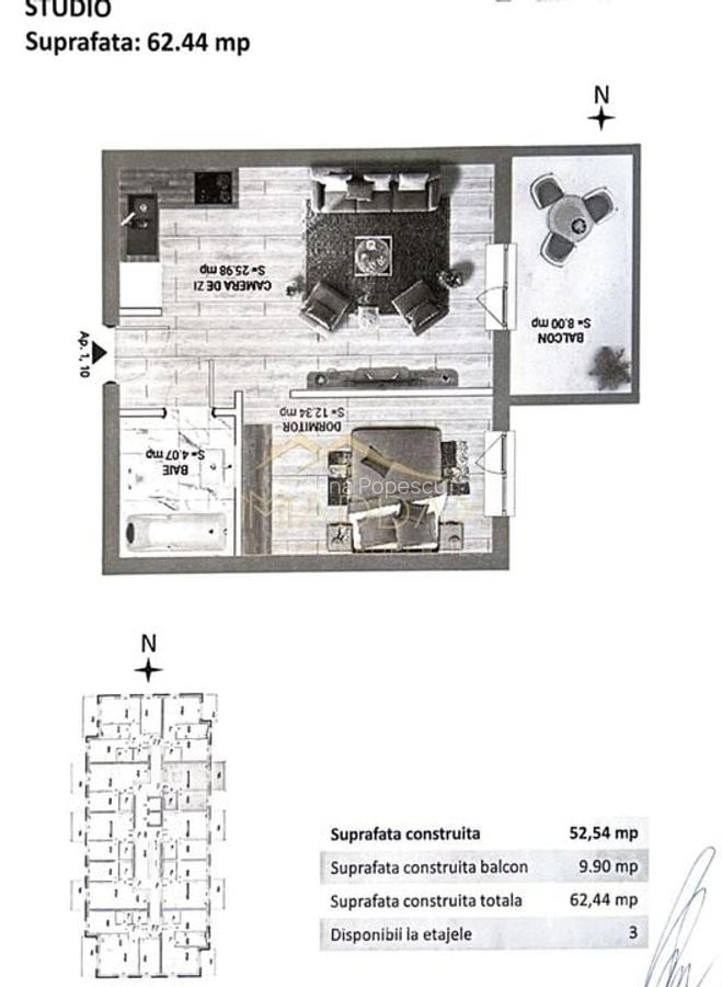 Studio Dublu *62.44mp* + Parcare // Baneasa Forest View - 35