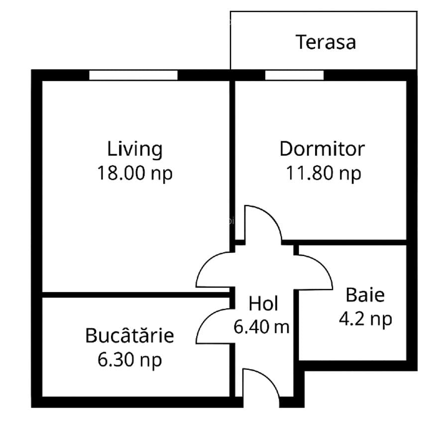 Camere Central – Parter, 58 mp, Cimitirul Armenesc - 1