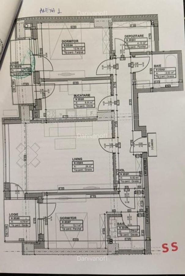 Apartament 3 camere | 89,57 mp | Energia Residence | mobilat si utilat | parcare - 19
