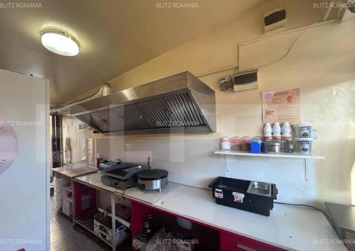 Spatiu comercial, 23 mp, echipamet fast food inclus, zona Br - 3