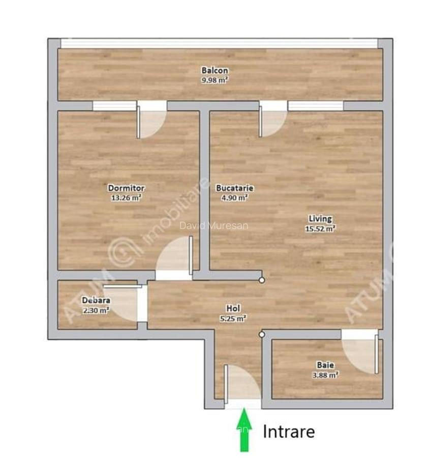 Apartament 2 camere balcon parcare proprie zona Doamna Stanca Sibiu - 5