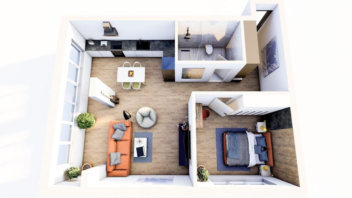 Apartament cu 2 camere decomandat în Central - 2