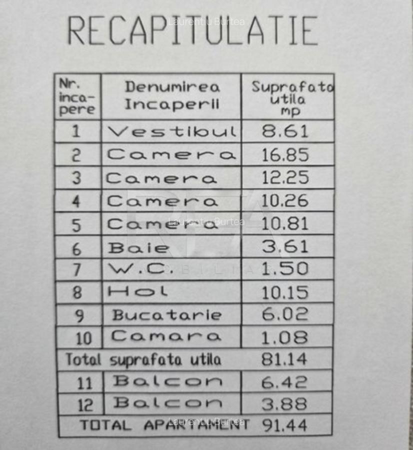 4 camere, 91 mp, 7/9, Lujerului-100 m de metrou. - 8