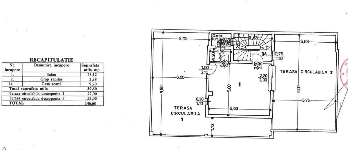 Studio cu terasa de 100 mp-penthose cu vedere la parc - 1