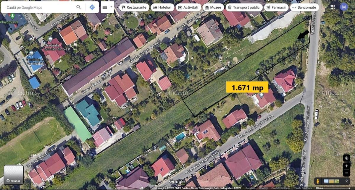 Teren intravilan - 1.671 mp, Timisoara, Legumiculturii 6 (Cal. Urseni / Brytim) - 1