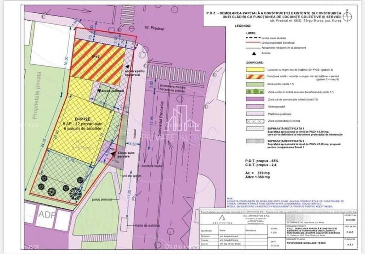 Teren 575 Mp Cu PUZ APROBAT ptr BLOC, Bd Pandurilor, Zona Tudor - 7