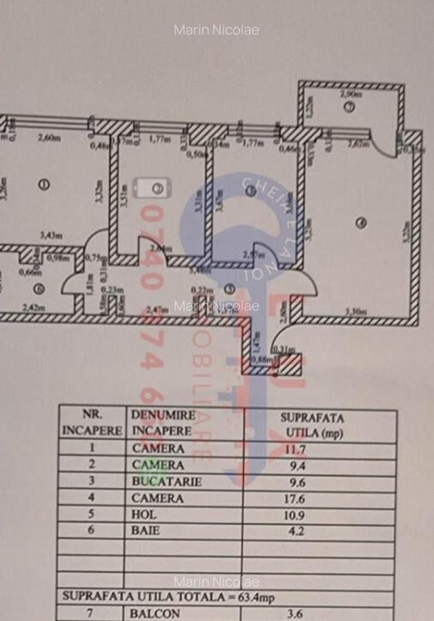 ID 3480 Apartament 3 camere Piata Noua - 6