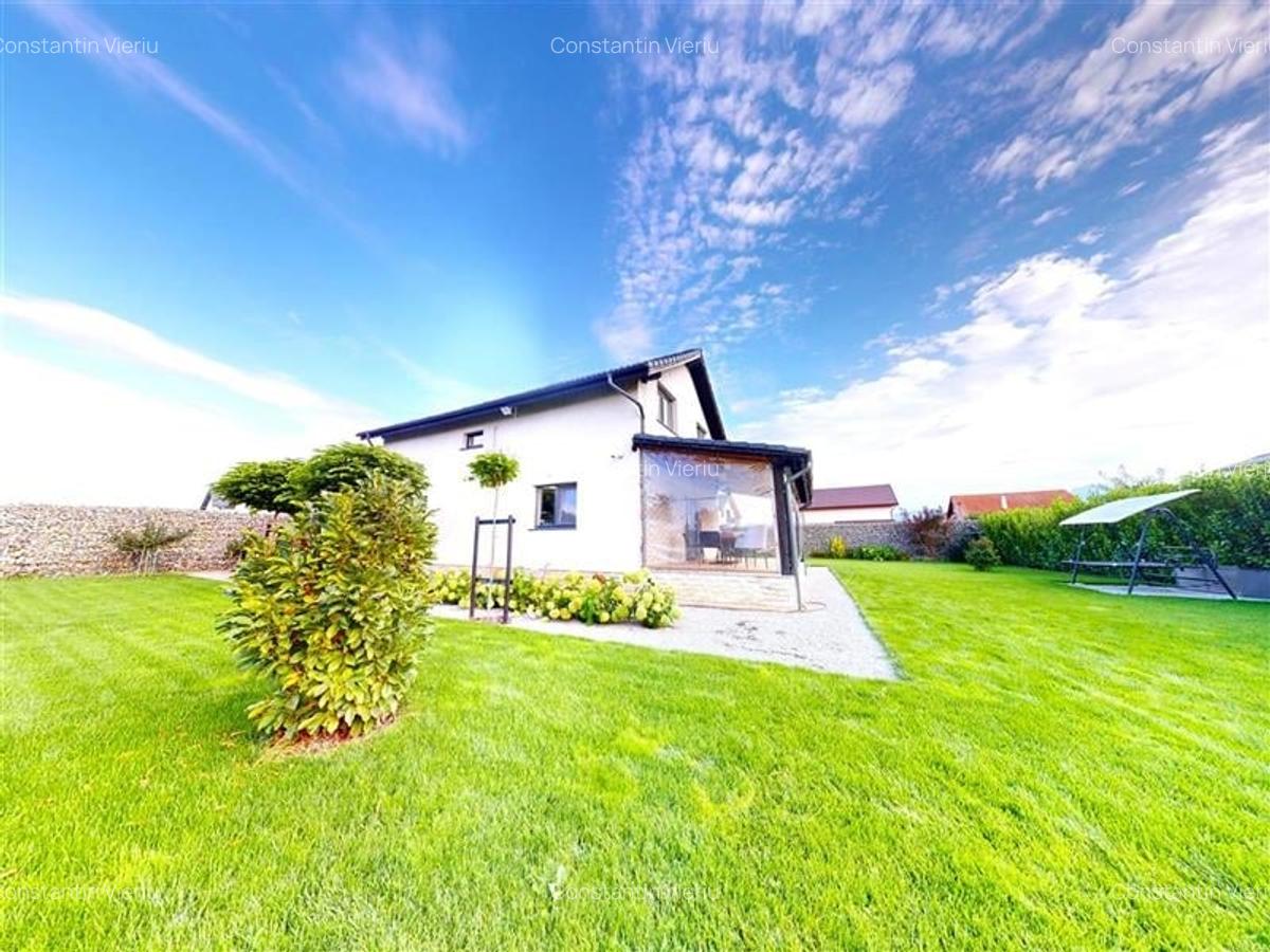 Casa Premium,P+M,4camere,2 bai,2 terase,1,000 mp teren,garaj,Tarlungeni Izvor Br - 4