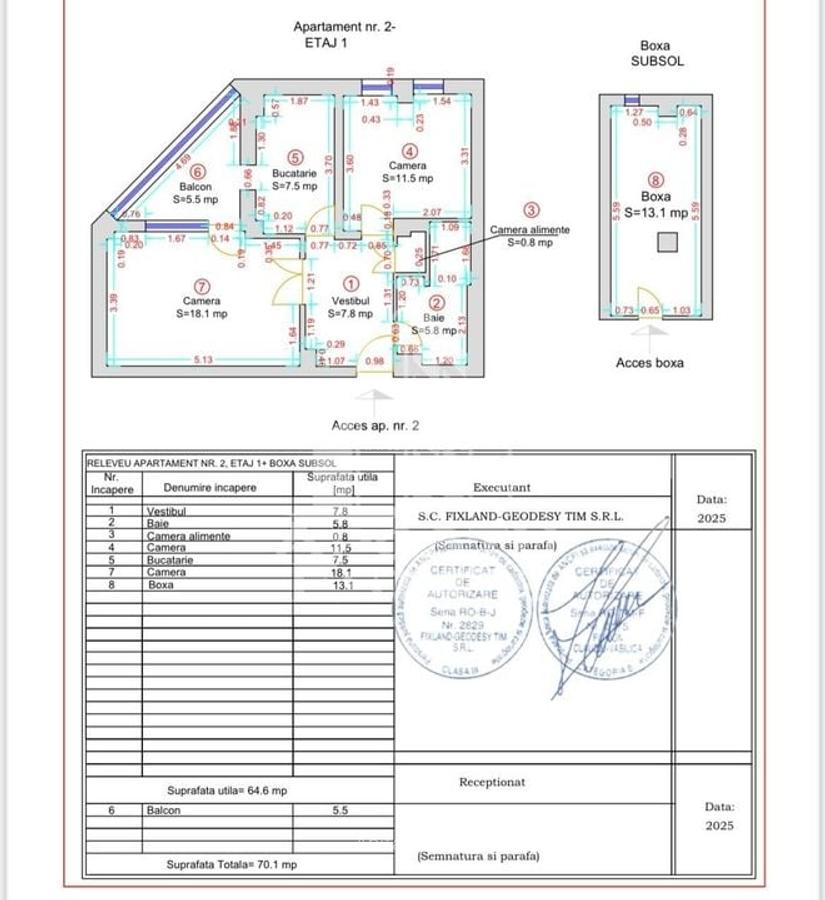 Apartament 2 camere, etaj 1,centrala proprie, zona Saguna - 2