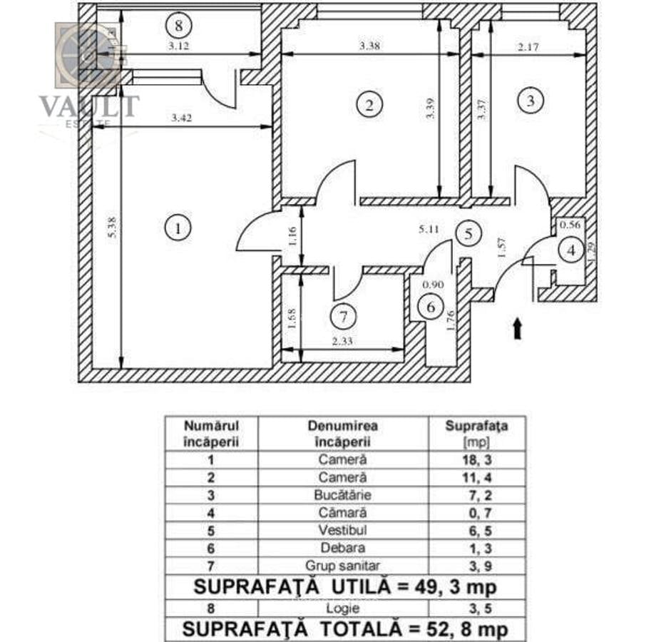 Apartament cu 2 camere decomandat în Colentina - 13