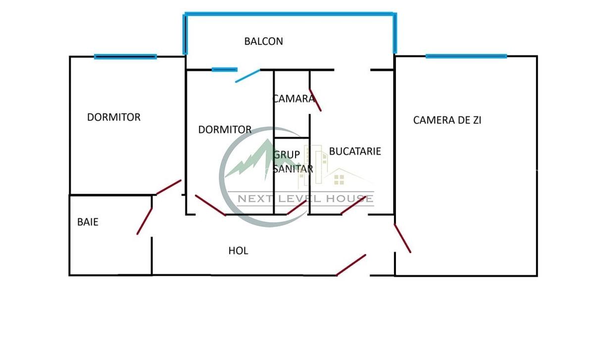 Apartament 3 camere, decomandat - 4