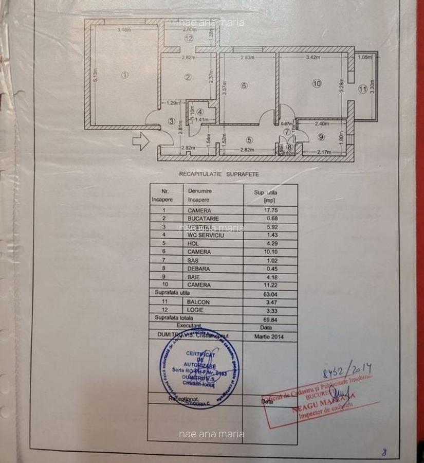 Apartament 3 camere de vanzare Crangasi - 11