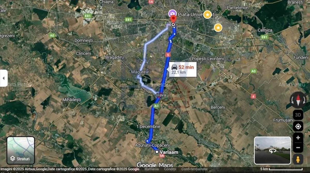 De Vanzare Teren 400 mp cu Autorizatie de contructie Adunatii Copaceni Giurgiu - 6