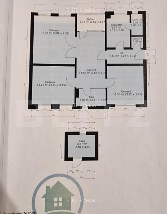 Apartament 4 camere, zona Punctele Cardinale - 1 Apartament 4 camere, zona Punctele Cardinale - 1