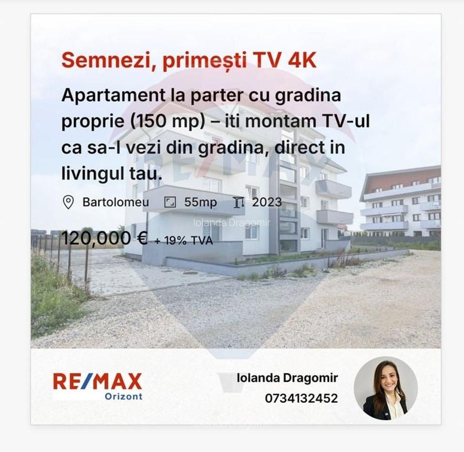 Apartament cu 2 camere decomandat în Bartolomeu - 8